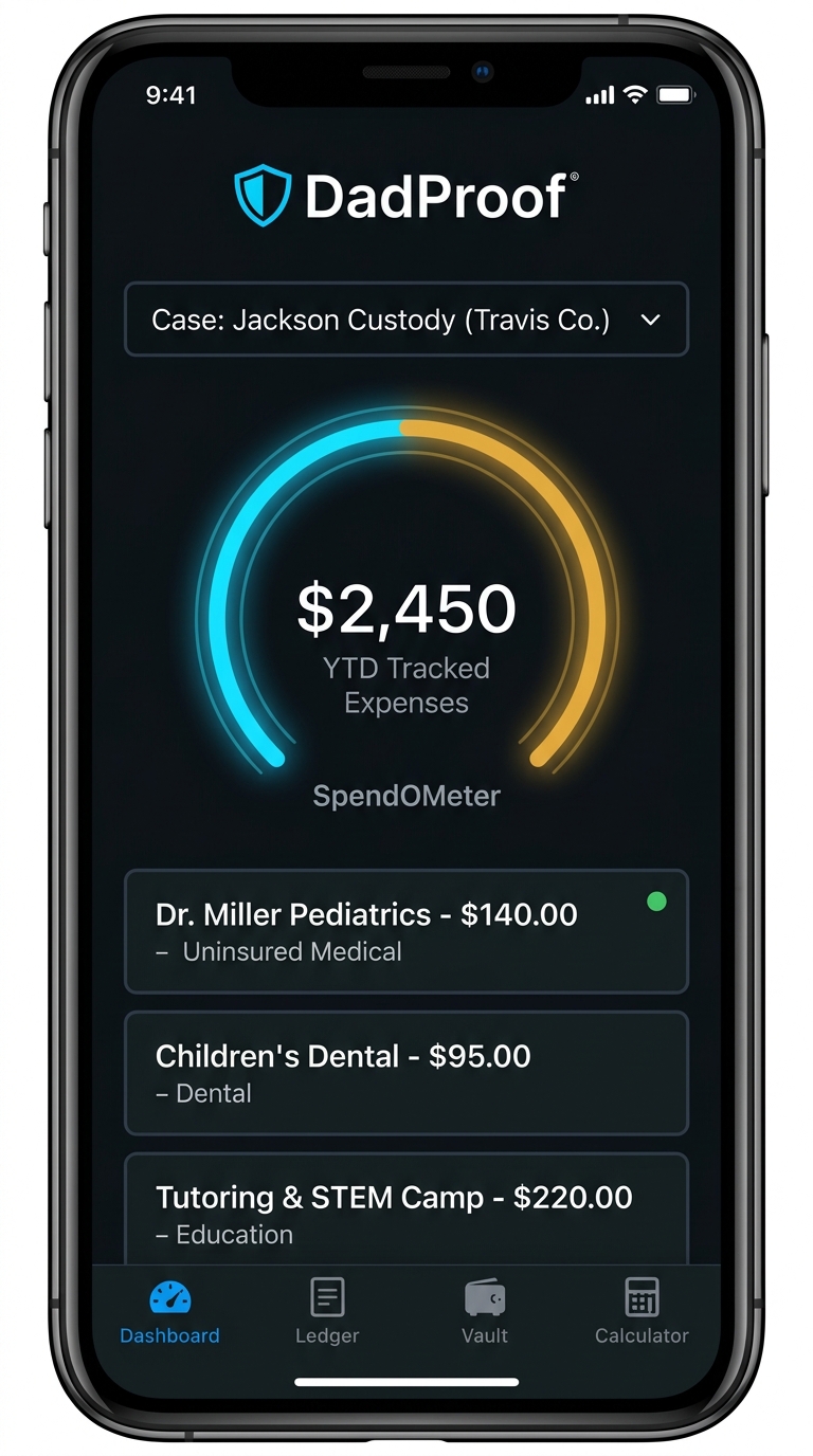 DadProof Dark HUD Dashboard