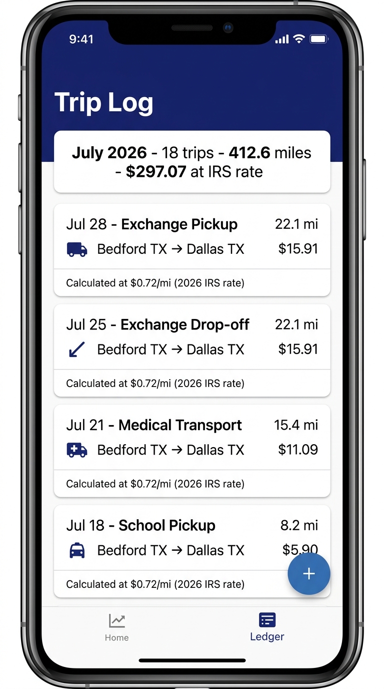 DadProof Mileage Tracker